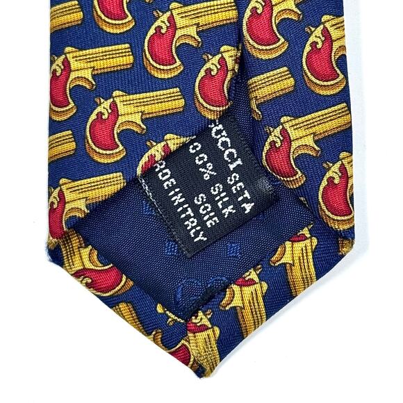 Gucci Vintage ‘Pistol’ Tie - Picture 8 of 12